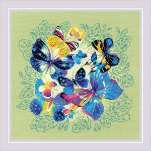 Bright Butterflies Cross Stitch Kit
