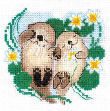 Ma Cherie (Otters) Cross Stitch Kit