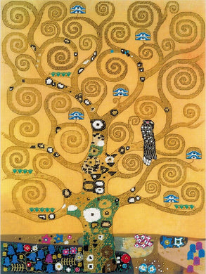 Tree of Life - Klimt Embelished Cross Stitch Kit
