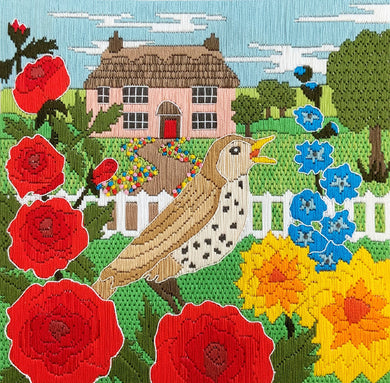 Cottage Garden - Silken Scenes - Long Stitch Kit
