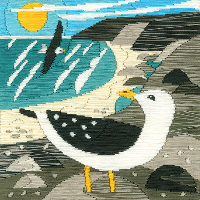 Silken Scenes - Seagulls Long Stitch Kit