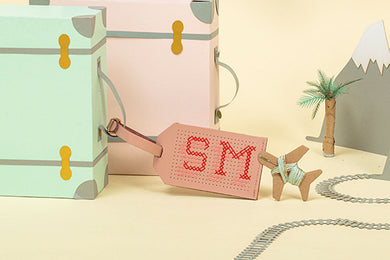 Stitch Luggage Tag Kit - Pink