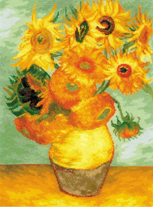 Sunflowers Van Gogh Cross Stitch Kit