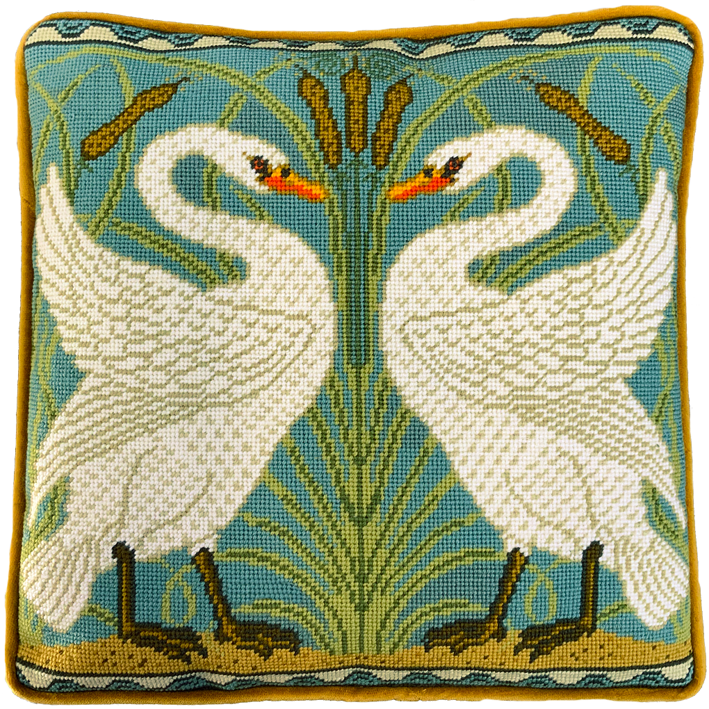 Swan Rush and Iris Tapestry Kit