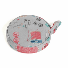 Load image into Gallery viewer, Pin Cushion, Tape Measure and Scissors in Case - Stitch In Time - Matching Set