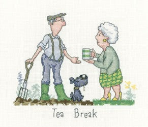 Tea Break Cross Stitch Kit