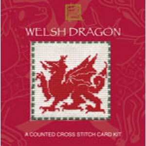 Welsh Dragon - Cross Stitch Mini Card Kit