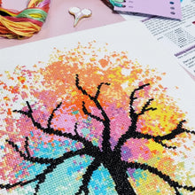 Load image into Gallery viewer, Watercolour Tree Cross Stitch Kit
