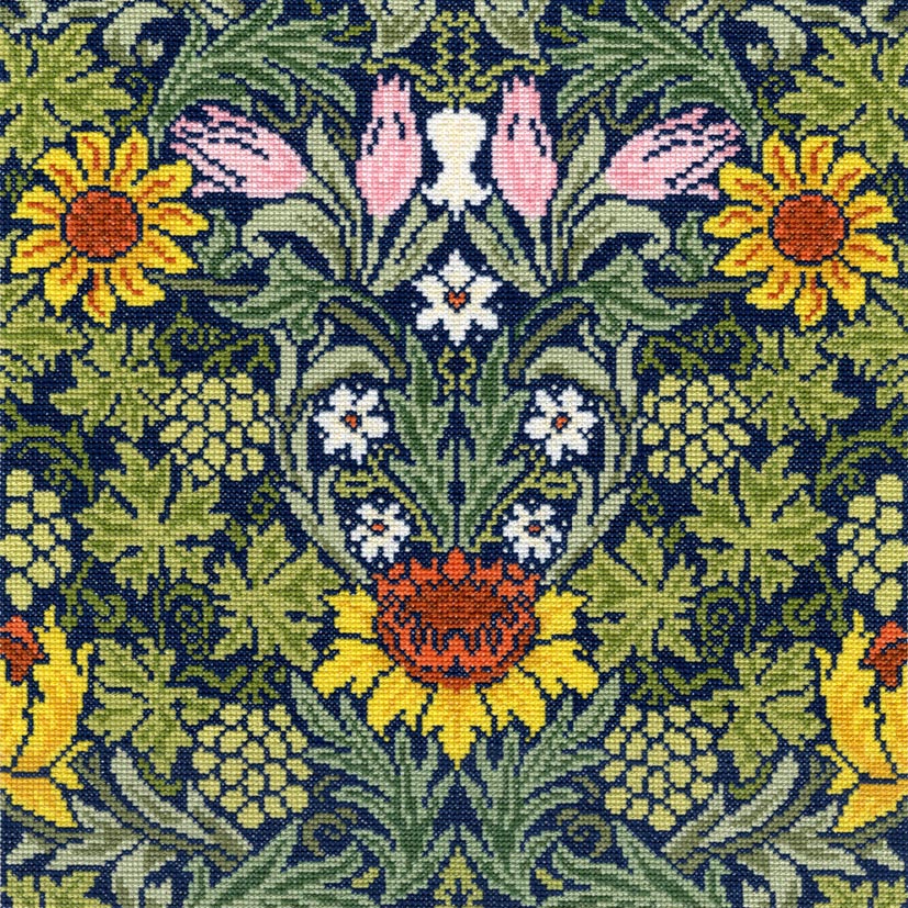 Sunflowers (William Morris) Cross Stitch Kit