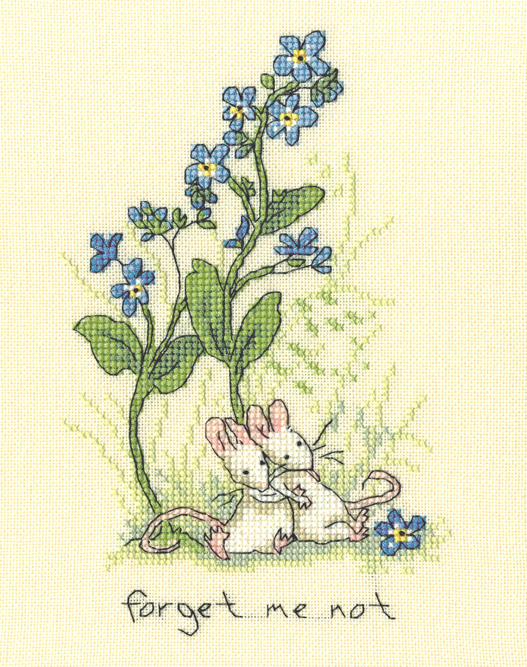 Forget Me Not Cross Stitch Kit