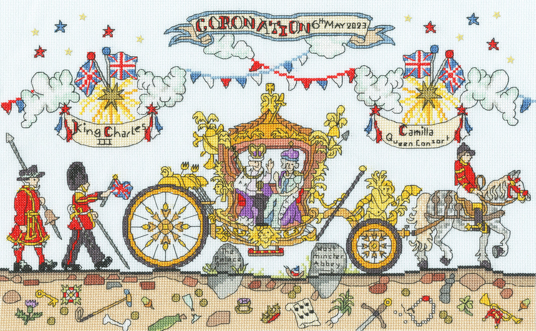 Cut Thru' Coronation Carriage Cross Stitch Kit