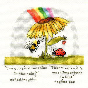 Finding Sunshine - Ladybird and Bee - Cross Stitch Kit