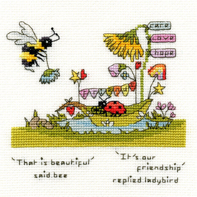 Beautiful Friendship - Ladybird and Bee - Cross Stitch Kit