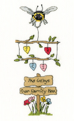 Our Family Bee - Ladybird And Bee - Cross Stitch Kit