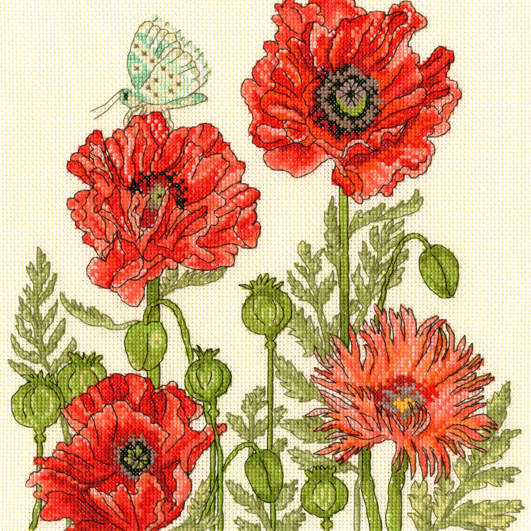 Poppy Garden - Cross Stitch Kit