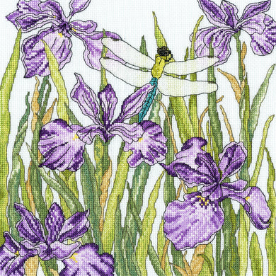 Iris Garden - Cross Stitch Kit