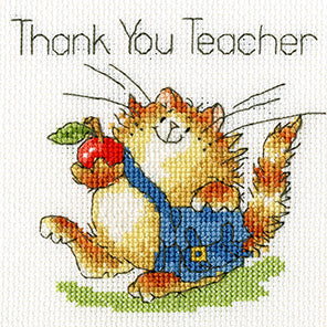 An Apple for Teacher Cross Stitch Kit