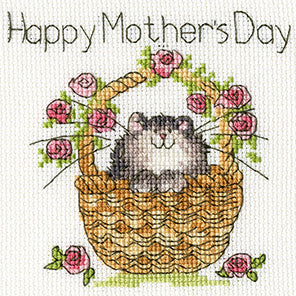 Basket of Roses (Mothers Day) Cross Stitch Kit