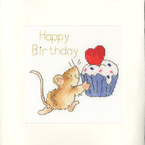 Sprinkles on Top Cross Stitch Kit - Greetings Card