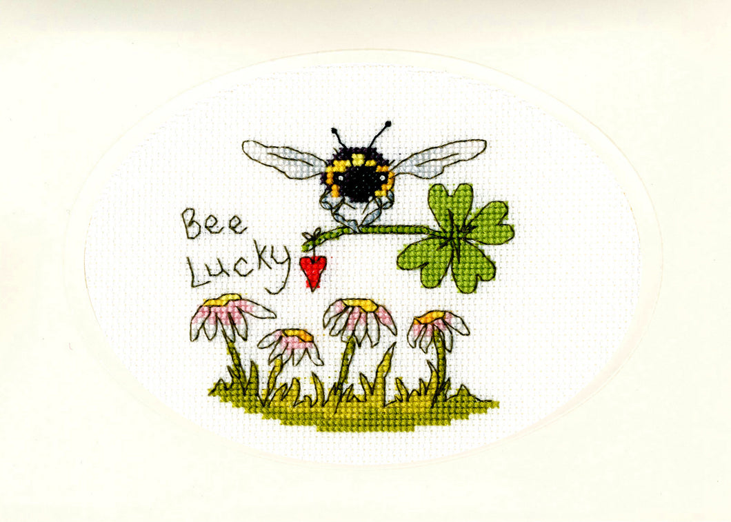 Bee Lucky - Greeting Card Cross Stitch Kit