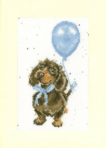 Welcome Little Sausage - Greeting Card Cross Stitch Kit