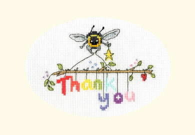 Bee-ing Thankful - Greeting Card Cross Stitch Kit