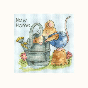 Welcome Home Cross Stitch Kit - Greetings Card