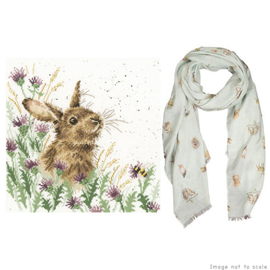 The Meadow Gift Set - Cross Stitch Kit & Scarf