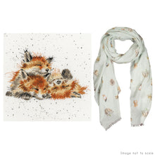 Load image into Gallery viewer, Afternoon Nap Gift Set - Cross Stitch Kit &amp; Woodland Scarf