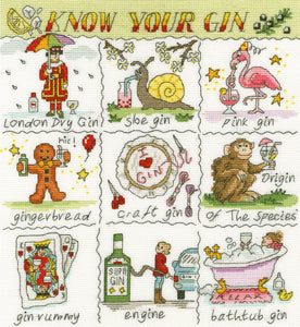 Know Your Gin Cross Stitch Kit