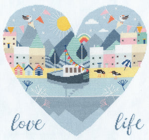 Love Life Cross Stitch Kit