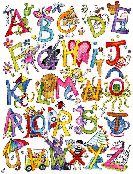 Alphabet Fun Cross Stitch Kit