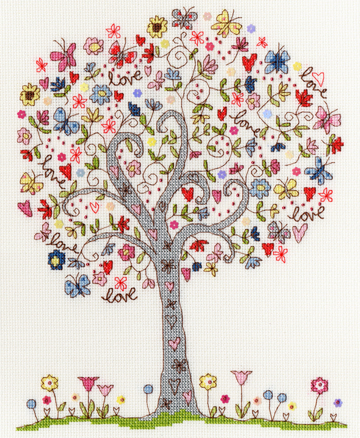 Love Tree Cross Stitch Kit