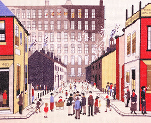Street Scene (Lowry) Cross Stitch Kit