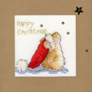 Star Gazing Christmas Card Cross Stitch Kit