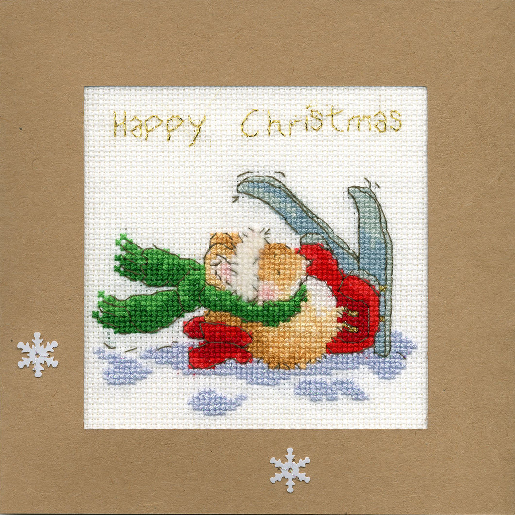 Apres Ski Christmas Card Cross Stitch Kit