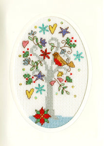 Winter Wishes Christmas Card Cross Stitch Kit