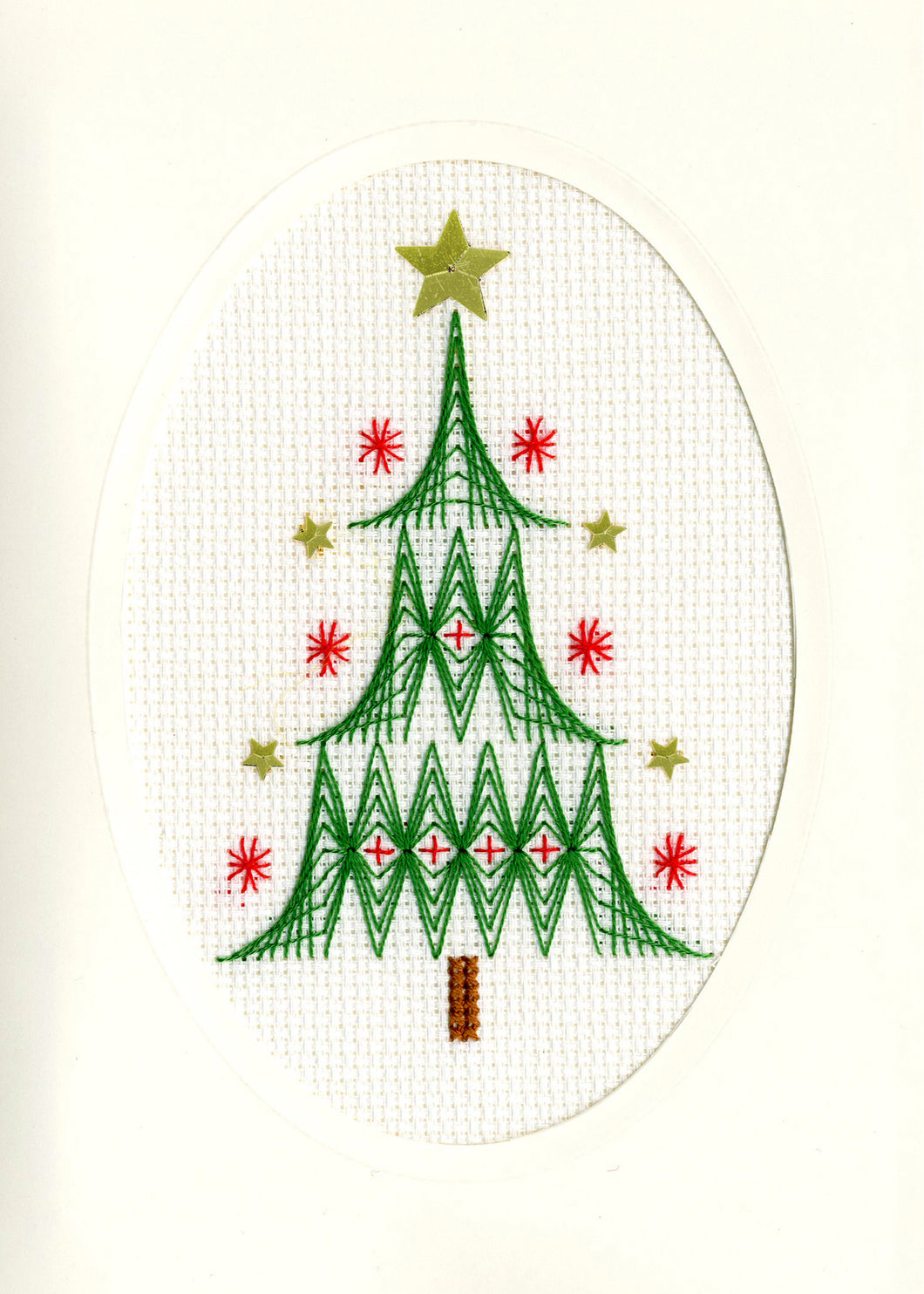 Christmas Tree Christmas Card Cross Stitch Kit