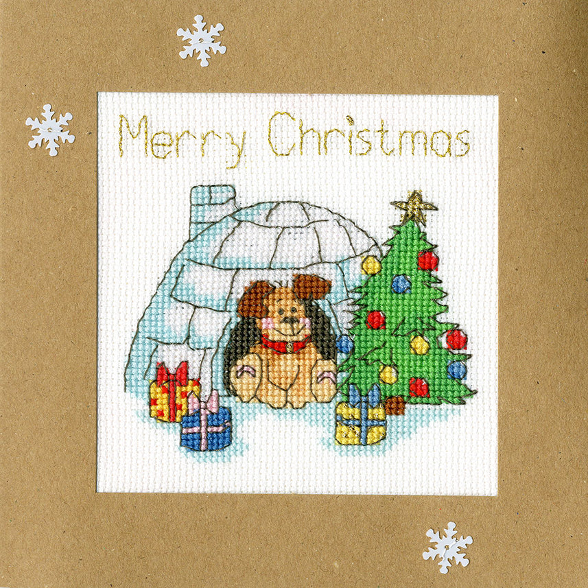 Winter Woof Christmas Card Cross Stitch Kit