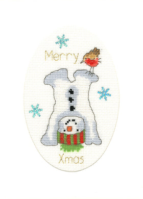 Frosty Fun Christmas Card Cross Stitch Kit