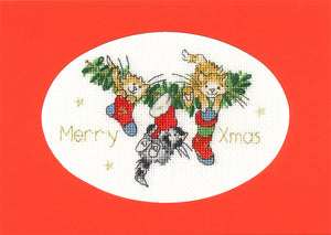 Stocking Fillers Christmas Card Cross Stitch Kit