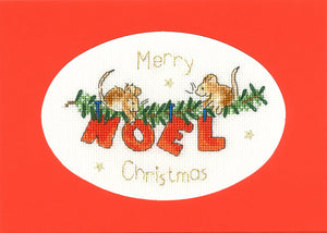 Fist Noel Christmas Card Cross Stitch Kit
