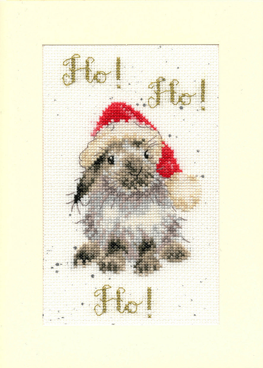 Ho! Ho! Ho! Christmas Card Cross Stitch Kit