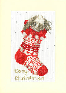Cosy Christmas - Christmas Card Cross Stitch Kit