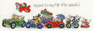 Happiness is a Way of Life Cross Stitch Kit