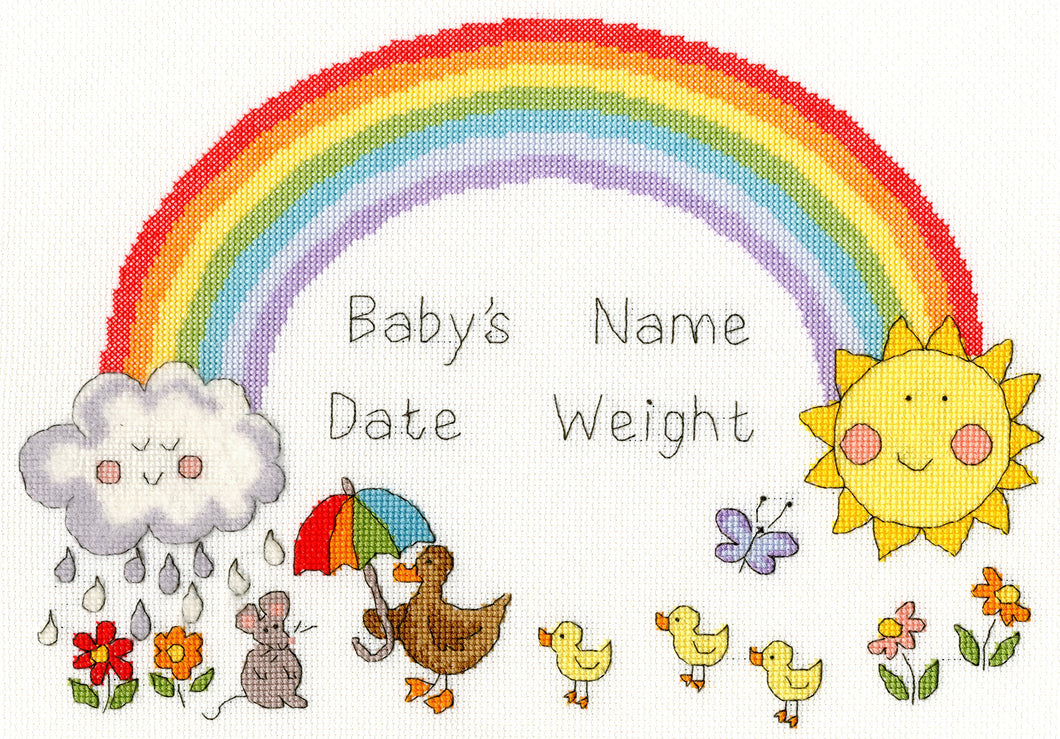 Rainbow Baby Cross Stitch Kit
