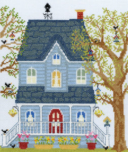 New England Homes Spring Cross Stitch Kit