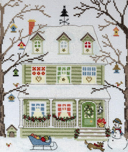 New England Homes Winter Cross Stitch Kit