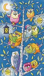 Tree of Owls Cross Stitch Kit