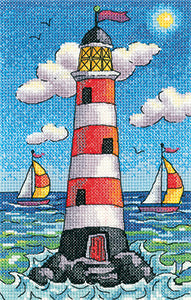 Lighthouse by Day Cross Stitch Kit